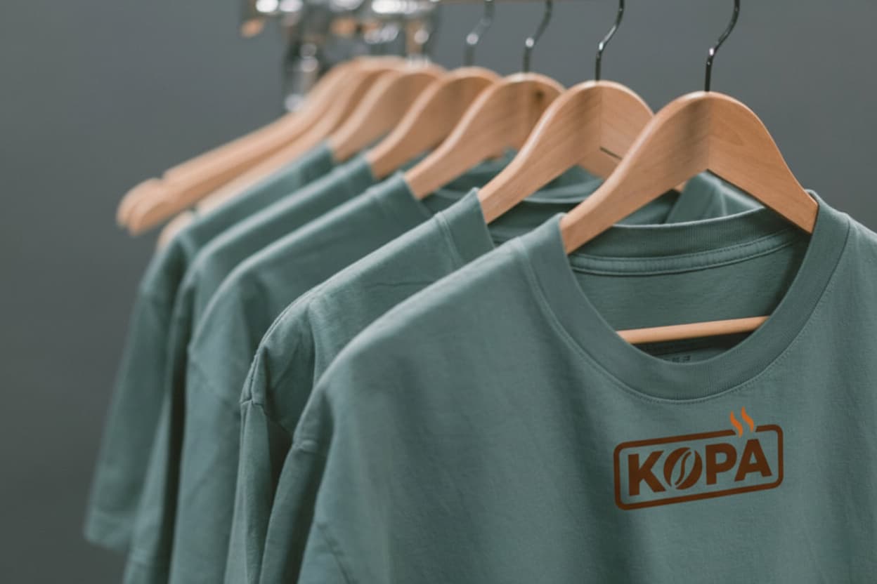 Stylish clothes on a rack in a well-lit boutique.